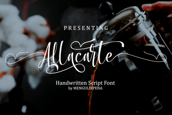 Allacarte: A Handwritten Script Font That Brings Warmth to Web Design