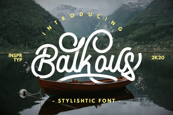 Balkous Script Typeface: Elegance for Web Design