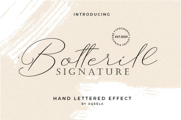 Botterill Font: A Handwritten Touch for Handmade Products