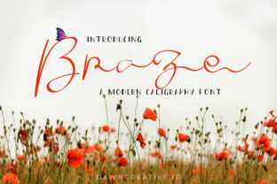 Braze: A Handwritten Font That Lifts Editorial Design