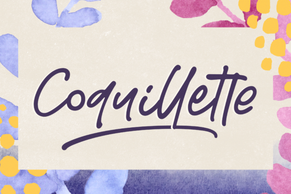 Coquillette: A Handwritten Font That Brings Heart to Handmade Products