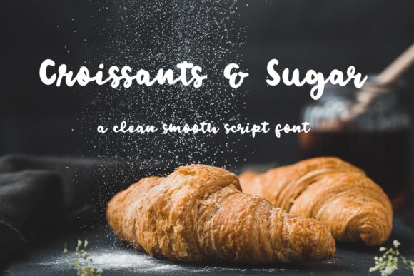 Croissants Sugar: A Sweet Handwritten Font for Branding Projects