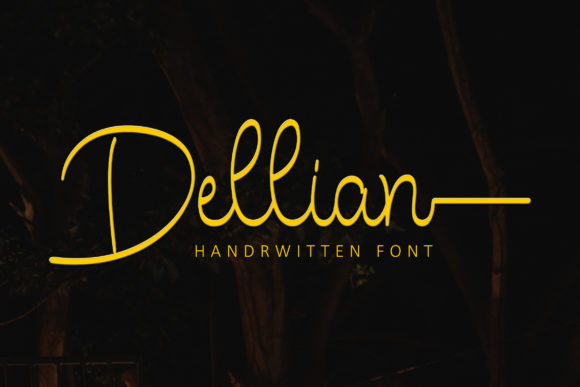Dellian Font: A Hand-Lettered Script for Modern Web Design