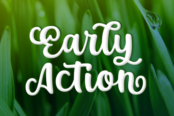 Early Action Font: A Handwritten Typeface That Builds Brand Trust