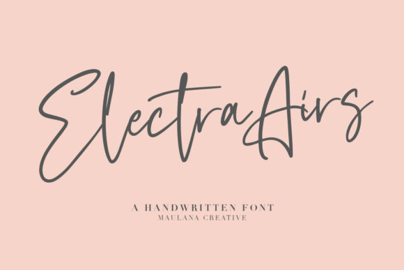 Electra Airs: A Script Font Built for Marketing