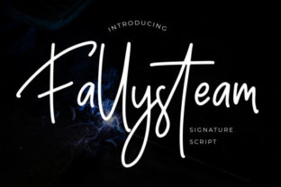 Fallysteam: A Signature Script Typeface for Editorial Design