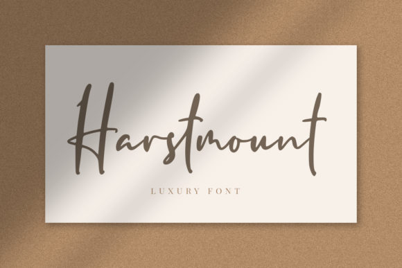 Harstmount: A Designer's Take on This Script Amp Typeface