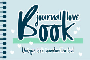 Journal Love Book: A Handwritten Script Font for Modern Web Interfaces
