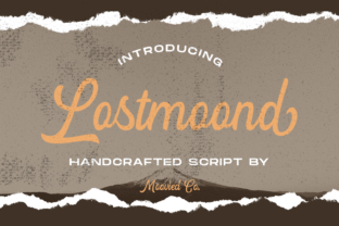 Lostmoond: A Modern Script Font for Marketing Visuals
