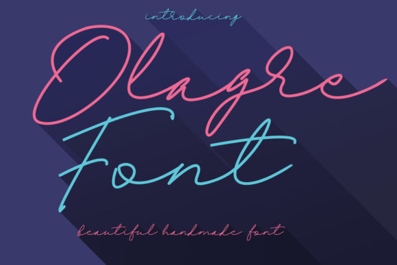 Olagre Font: A Handcrafted Typeface for Editorial Design