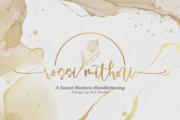 Rossi Mithori: A Script Typeface for Modern Web Design