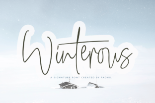 Winterous: A Handwritten Font with Classic and Modern Style